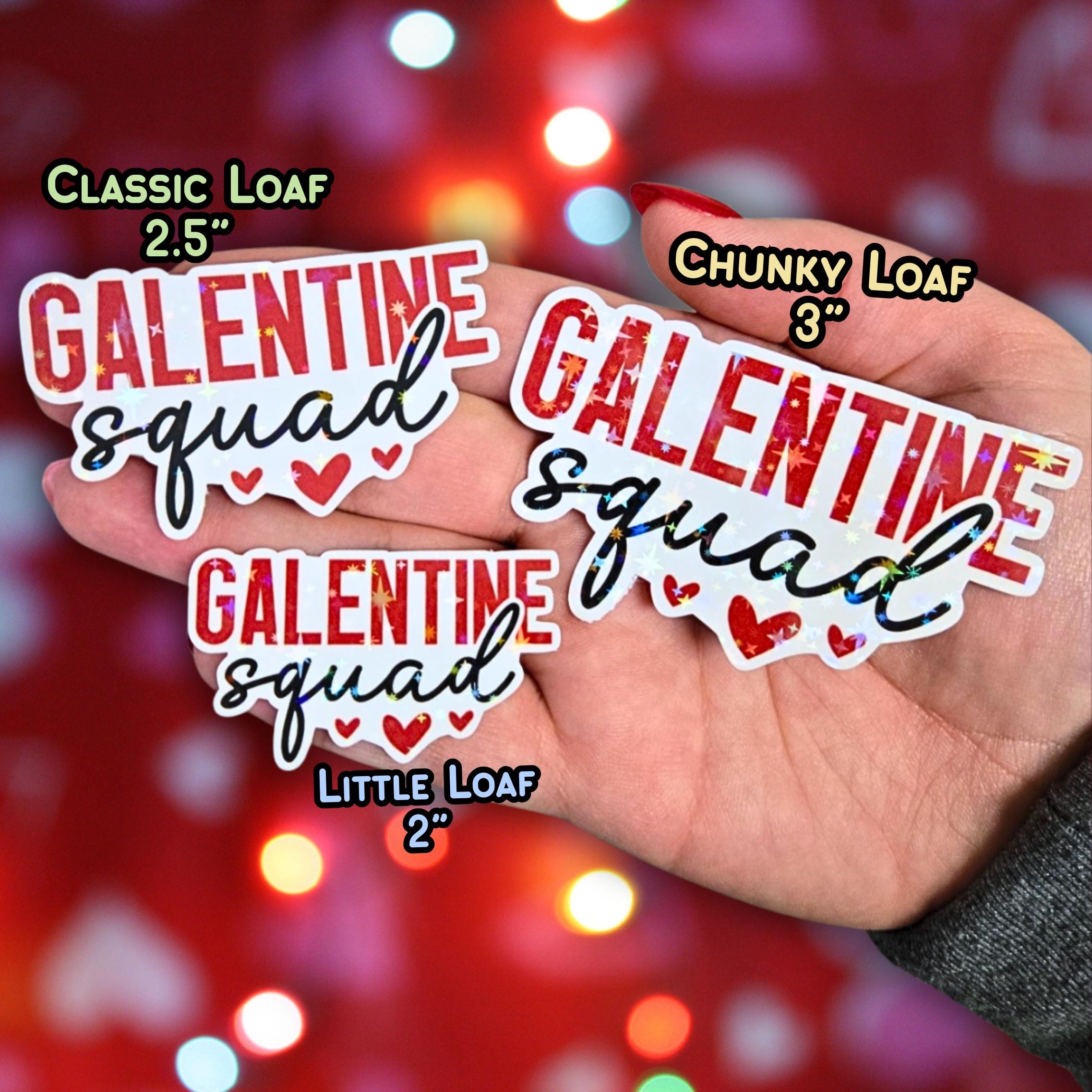 Galentine Squad - Holographic Sticker, Waterproof, UV Protected Vinyl, Party Favors for Galentine's Day, Wine and Gossip, Ladies Party Decor