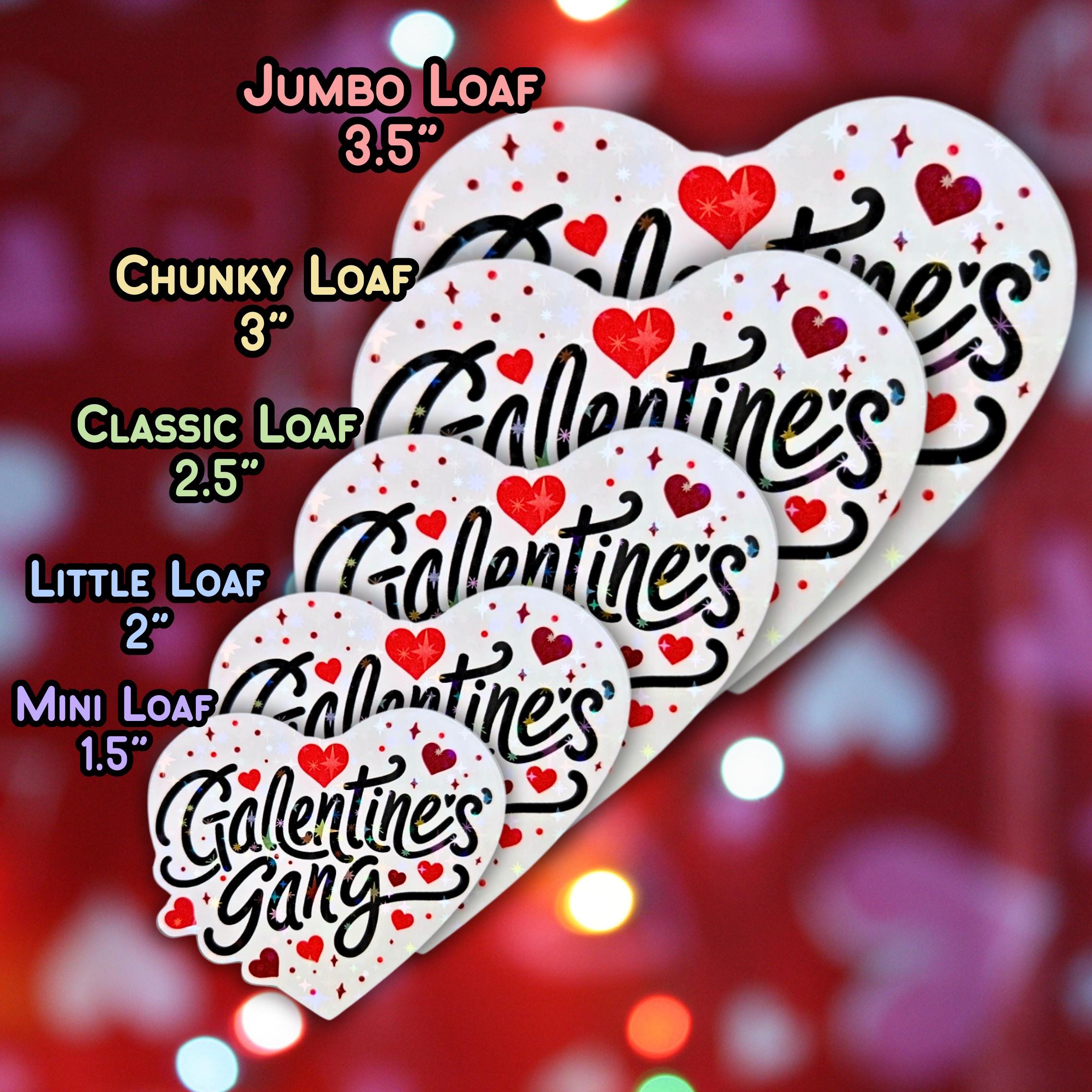 Galentine's Gang Heart - Holographic Sticker, Waterproof Glitter Vinyl, Party Favors, Wine and Gossip, Galentine Party and Gifts