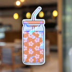 Floral (Libby) Iced Coffee Cup