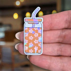 Floral (Libby) Iced Coffee Cup