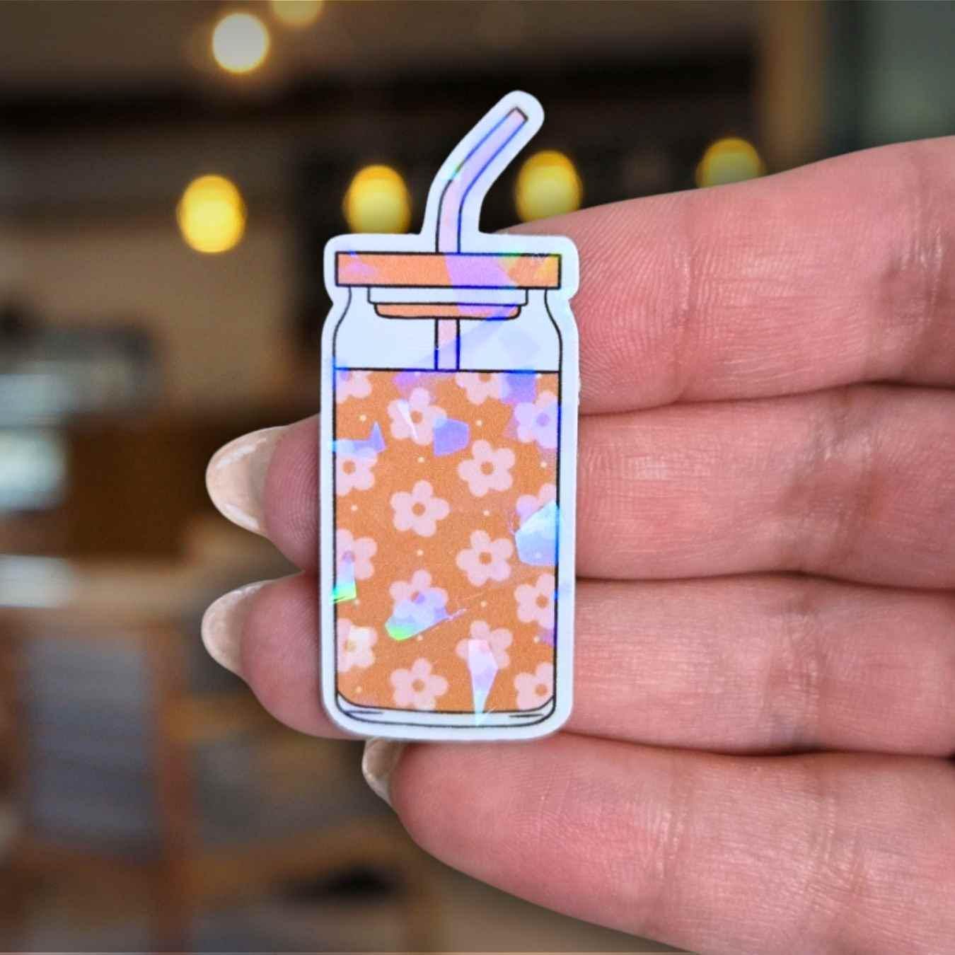 Floral (Libby) Iced Coffee Cup