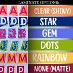 Magazine Alphabet Letters Sticker Sheet