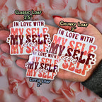 Self Care Holographic Sticker | Starry Shine Waterproof Kiss-Cut Affirmation for Self Love, Daily Reminder, Positive Vibes, Phone Decor