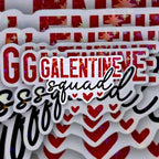 Galentine Squad - Holographic Sticker, Waterproof, UV Protected Vinyl, Party Favors for Galentine's Day, Wine and Gossip, Ladies Party Decor