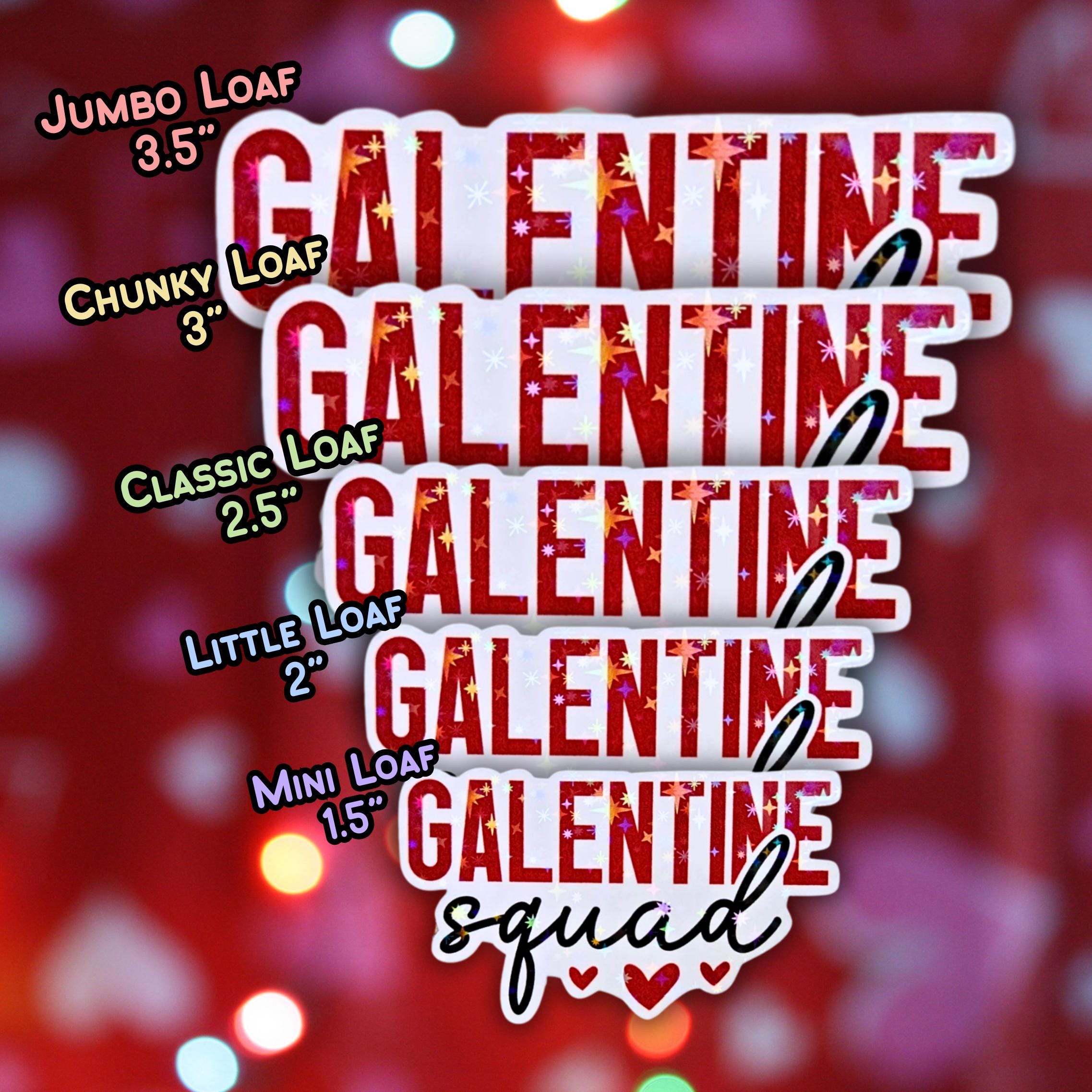 Galentine Squad - Holographic Sticker, Waterproof, UV Protected Vinyl, Party Favors for Galentine's Day, Wine and Gossip, Ladies Party Decor