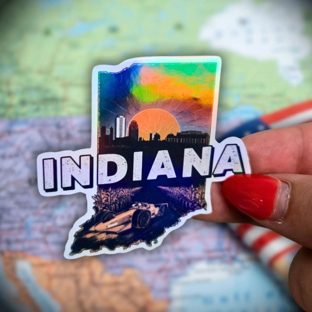 Indiana - Sticker - Holographic Sticker | The TabbyLoaf