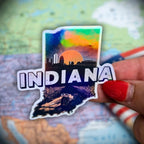 Indiana - Sticker - Holographic Sticker | The TabbyLoaf