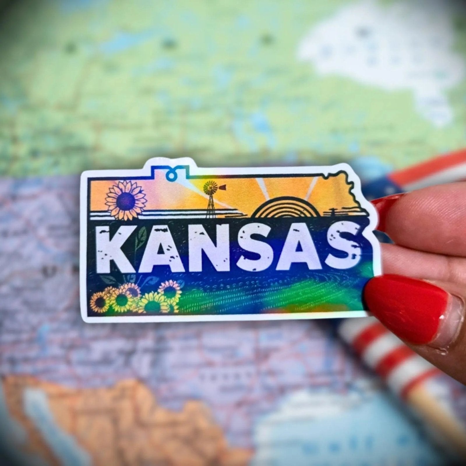 Kansas - Sticker - Holographic Sticker | The TabbyLoaf