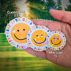 Keep Your Head Up - Sticker Holographic Smiley Face Sticker, Positive Quote Waterproof Laptop & Water Bottle Decal Positivity Self Assurance - Holographic Sticker | The TabbyLoaf