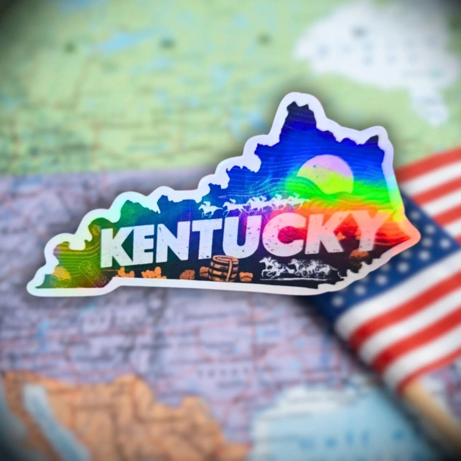 Kentucky - Sticker - Holographic Sticker | The TabbyLoaf
