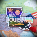Louisiana - Sticker - Holographic Sticker | The TabbyLoaf