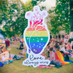 Love Always Wins - Sticker - Holographic Sticker | The TabbyLoaf