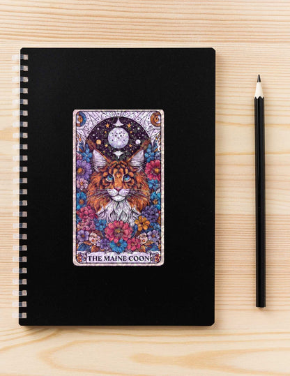 The Maine Coon– Holographic Cat Tarot Sticker