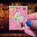 Marilyn Ghost Stamp - Sticker - Holographic Sticker | The TabbyLoaf