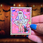 Marilyn Ghost Stamp - Sticker - Holographic Sticker | The TabbyLoaf