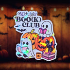 Midnight Boo(k) Club - Sticker - Holographic Sticker | The TabbyLoaf