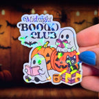 Midnight Boo(k) Club - Sticker - Holographic Sticker | The TabbyLoaf
