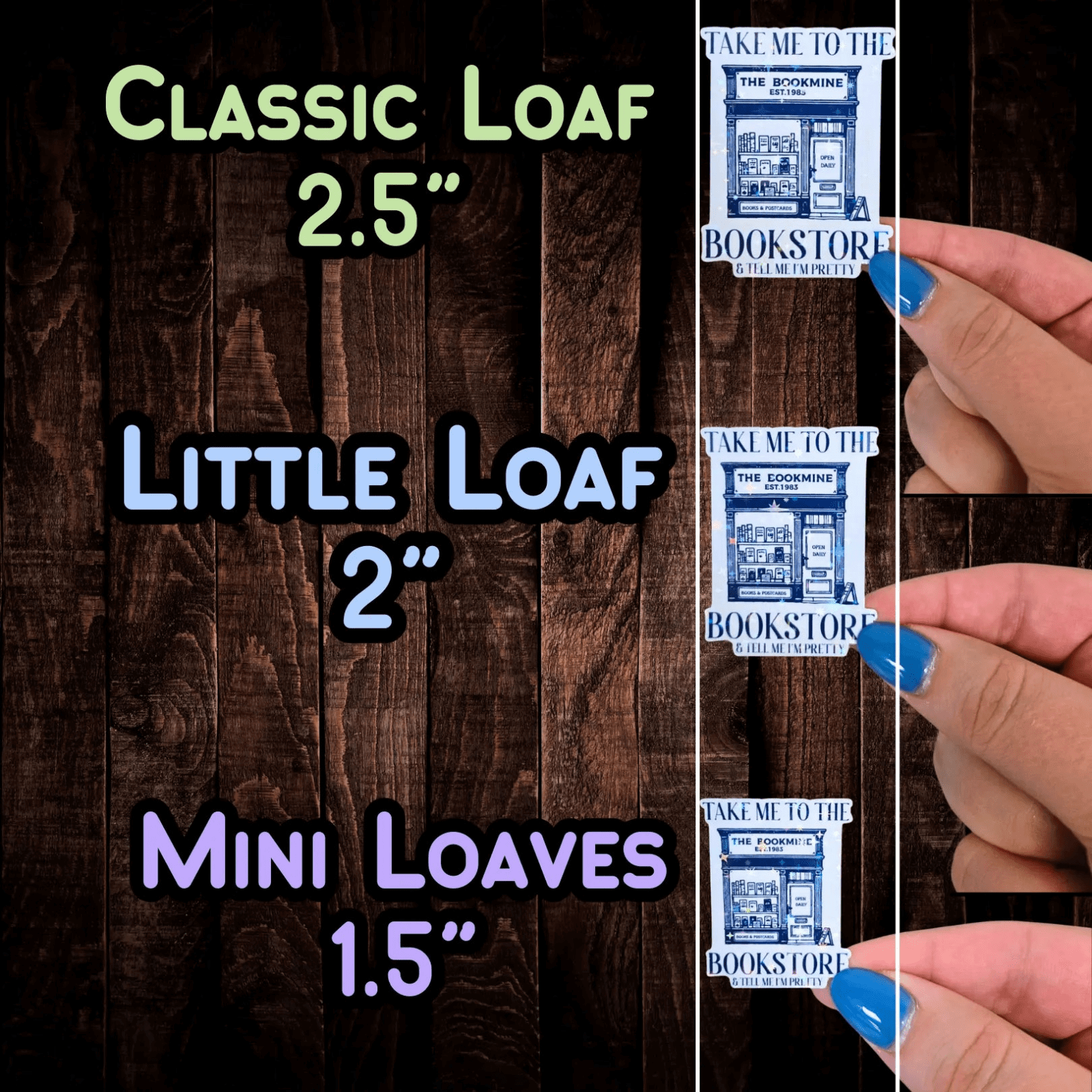 Mini Loaves (1.5") - Sticker Pack (3 or 5 packs) - Holographic Sticker | The TabbyLoaf