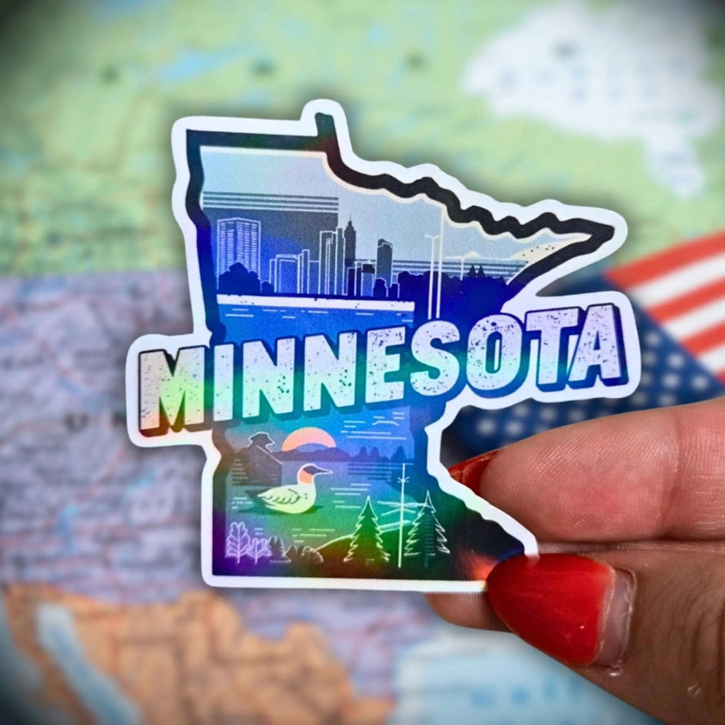 Minnesota - Sticker - Holographic Sticker | The TabbyLoaf