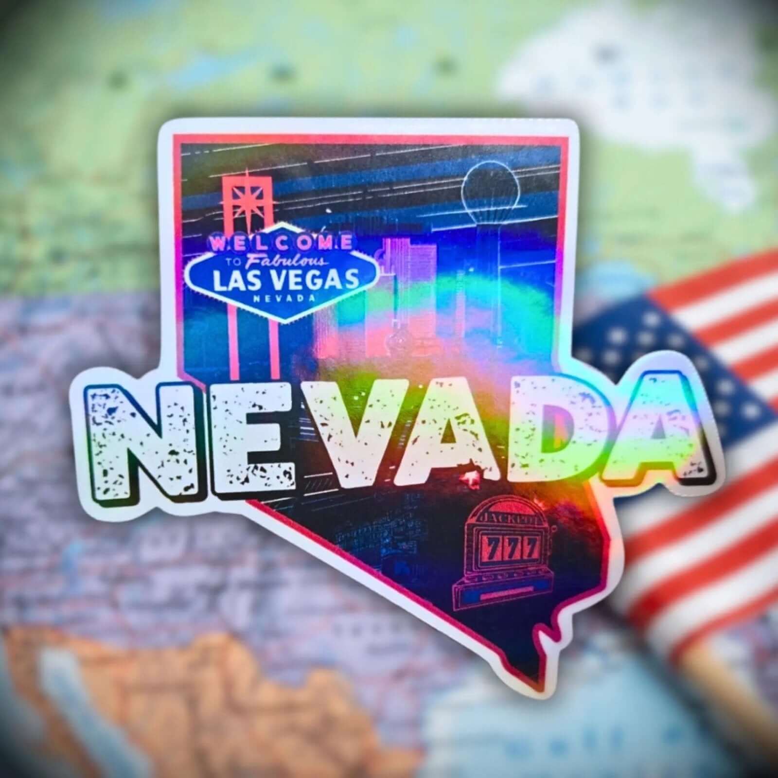 Nevada - Sticker - Holographic Sticker | The TabbyLoaf
