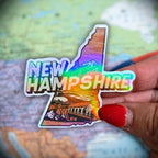 New Hampshire - Sticker - Holographic Sticker | The TabbyLoaf