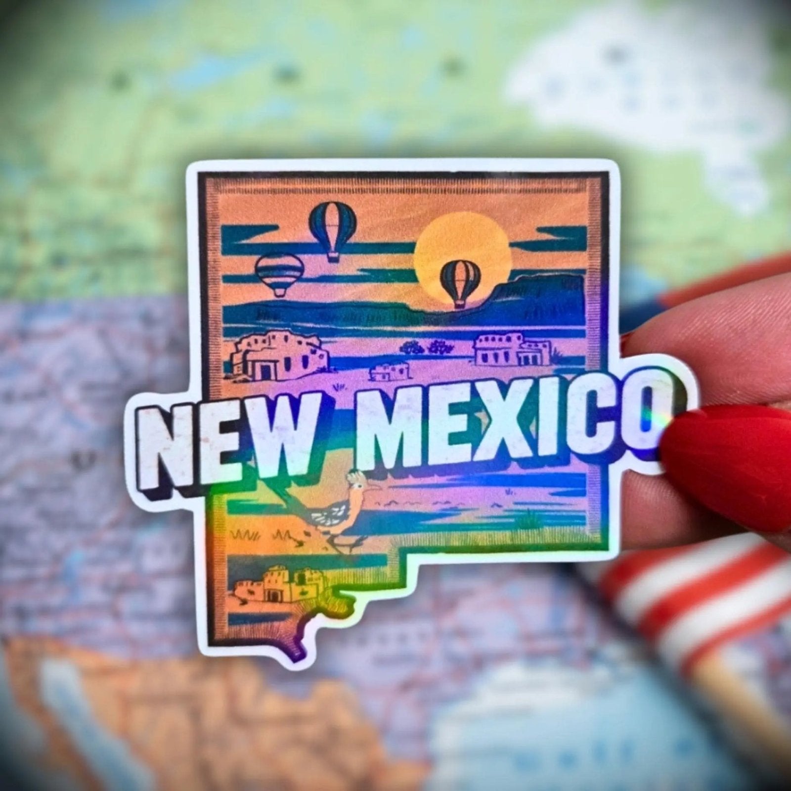 New Mexico - Sticker - Holographic Sticker | The TabbyLoaf