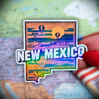 New Mexico - Sticker - Holographic Sticker | The TabbyLoaf