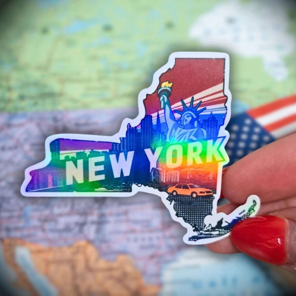 New York - Sticker - Holographic Sticker | The TabbyLoaf