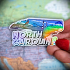 North Carolina - Sticker - Holographic Sticker | The TabbyLoaf