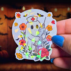 Nurse Ghost - Sticker - Holographic Sticker | The TabbyLoaf