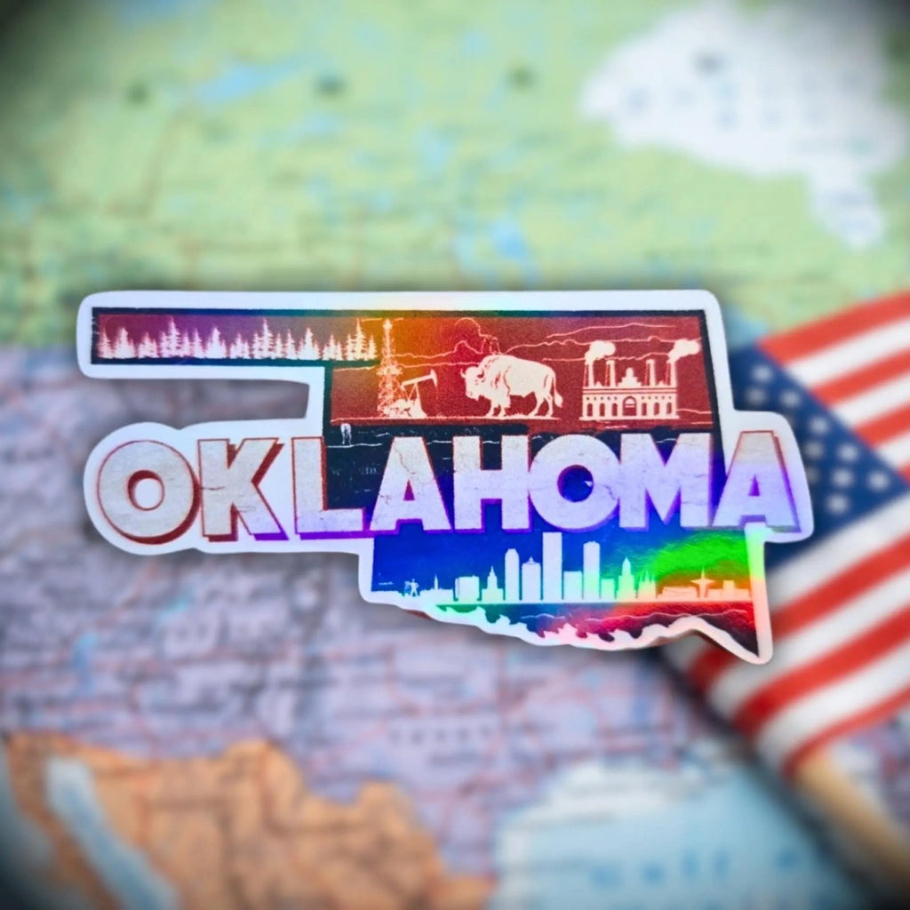 Oklahoma - Sticker - Holographic Sticker | The TabbyLoaf