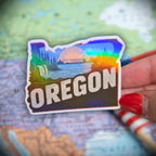 Oregon - Sticker - Holographic Sticker | The TabbyLoaf