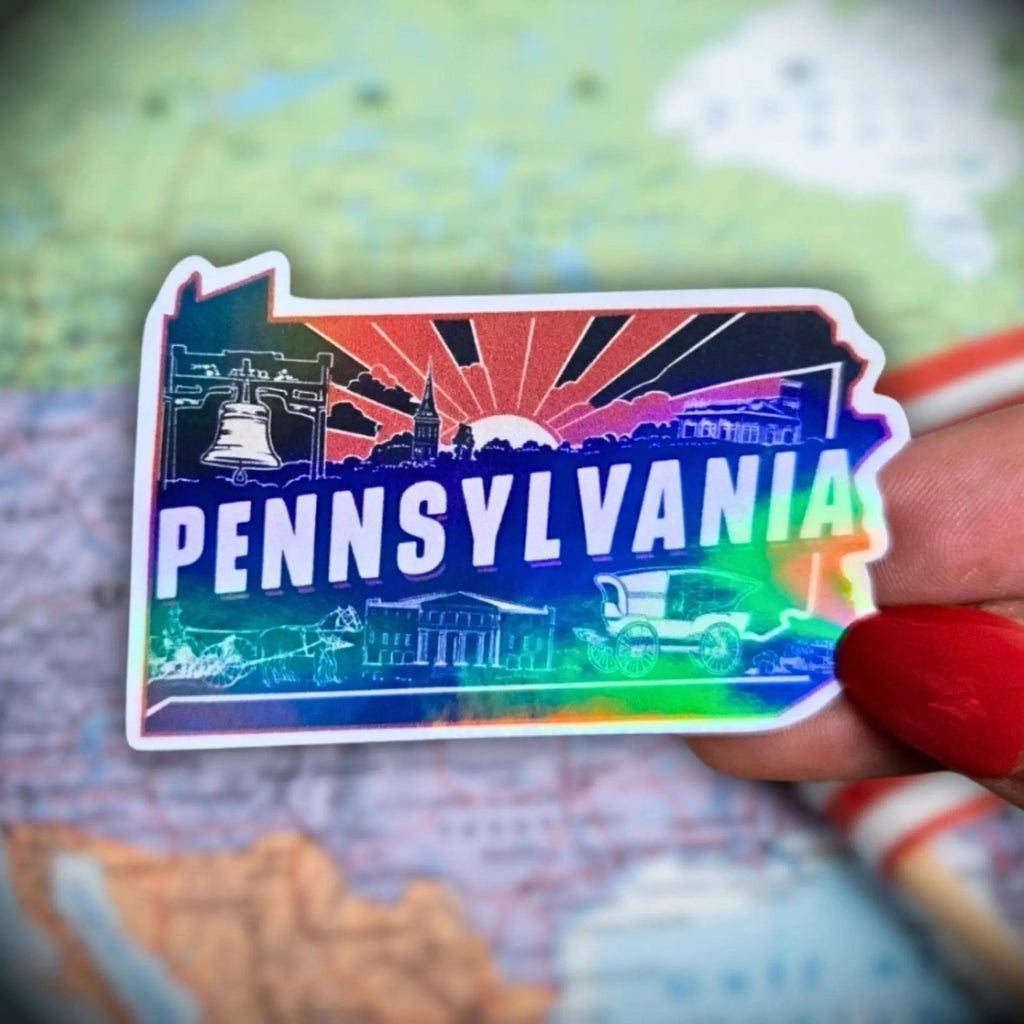 Pennsylvania - Sticker - Holographic Sticker | The TabbyLoaf