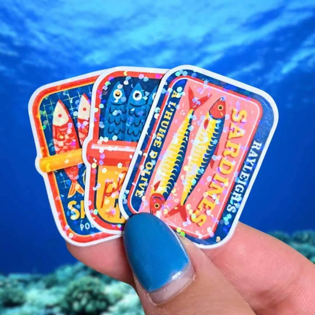 Plenty More Fish in the Sea Sardines Can - Sticker - Holographic Sticker | The TabbyLoaf