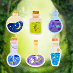 Potion Bottle • Set 2 of 2 - Sticker Pack - Holographic Sticker | The TabbyLoaf