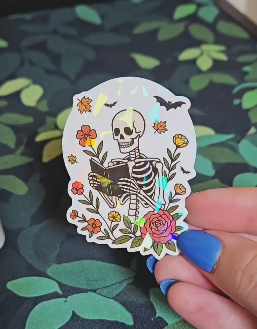 Skeleton Reading - Sticker