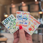 Maybe Coffee is Addicted to Me - Sticker