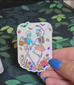 Retro Floral Charmed Bookmark