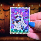Purple Drink Ghost Stamp - Sticker - Holographic Sticker | The TabbyLoaf