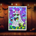 Purple Drink Ghost Stamp - Sticker - Holographic Sticker | The TabbyLoaf