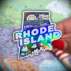 Rhode Island - Sticker - Holographic Sticker | The TabbyLoaf