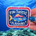 Sardine Can "Fin - Tastic Flavours" - Sticker - Holographic Sticker | The TabbyLoaf