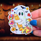 School Ghost - Sticker - Holographic Sticker | The TabbyLoaf