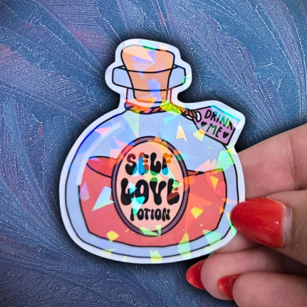Self Love Potion - Sticker - Holographic Sticker | The TabbyLoaf