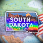 South Dakota - Sticker - Holographic Sticker | The TabbyLoaf