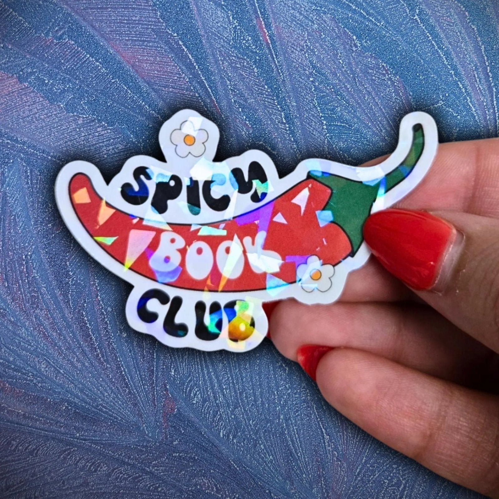 Spicy Book Club - Sticker - Holographic Sticker | The TabbyLoaf