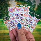 Take The Risk Or Lose The Chance - Sticker Holographic Butterfly Vinyl Decal, Motivational Quote for Inspiration, Change Your Life Reminder - Holographic Sticker | The TabbyLoaf