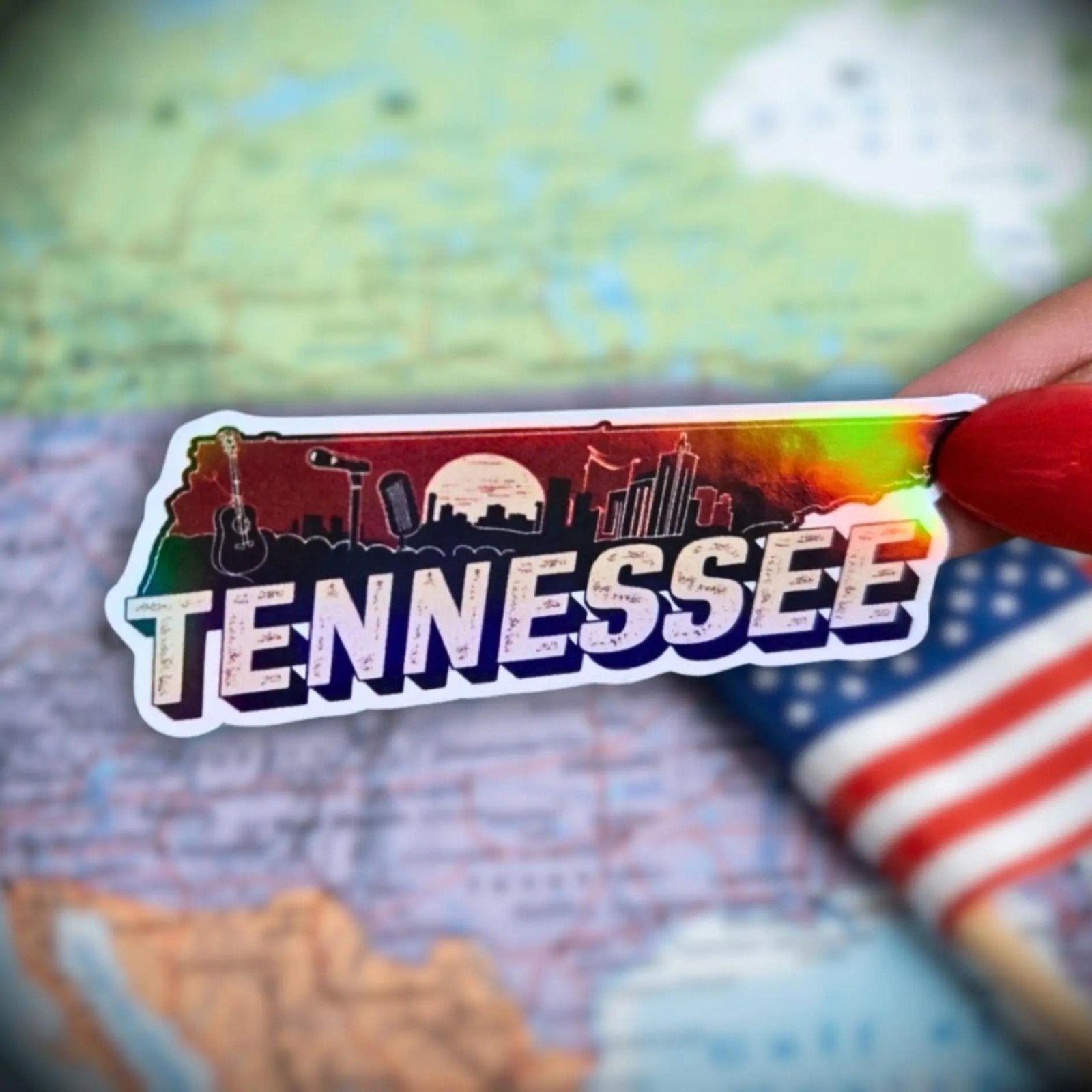 Tennessee - Sticker - Holographic Sticker | The TabbyLoaf