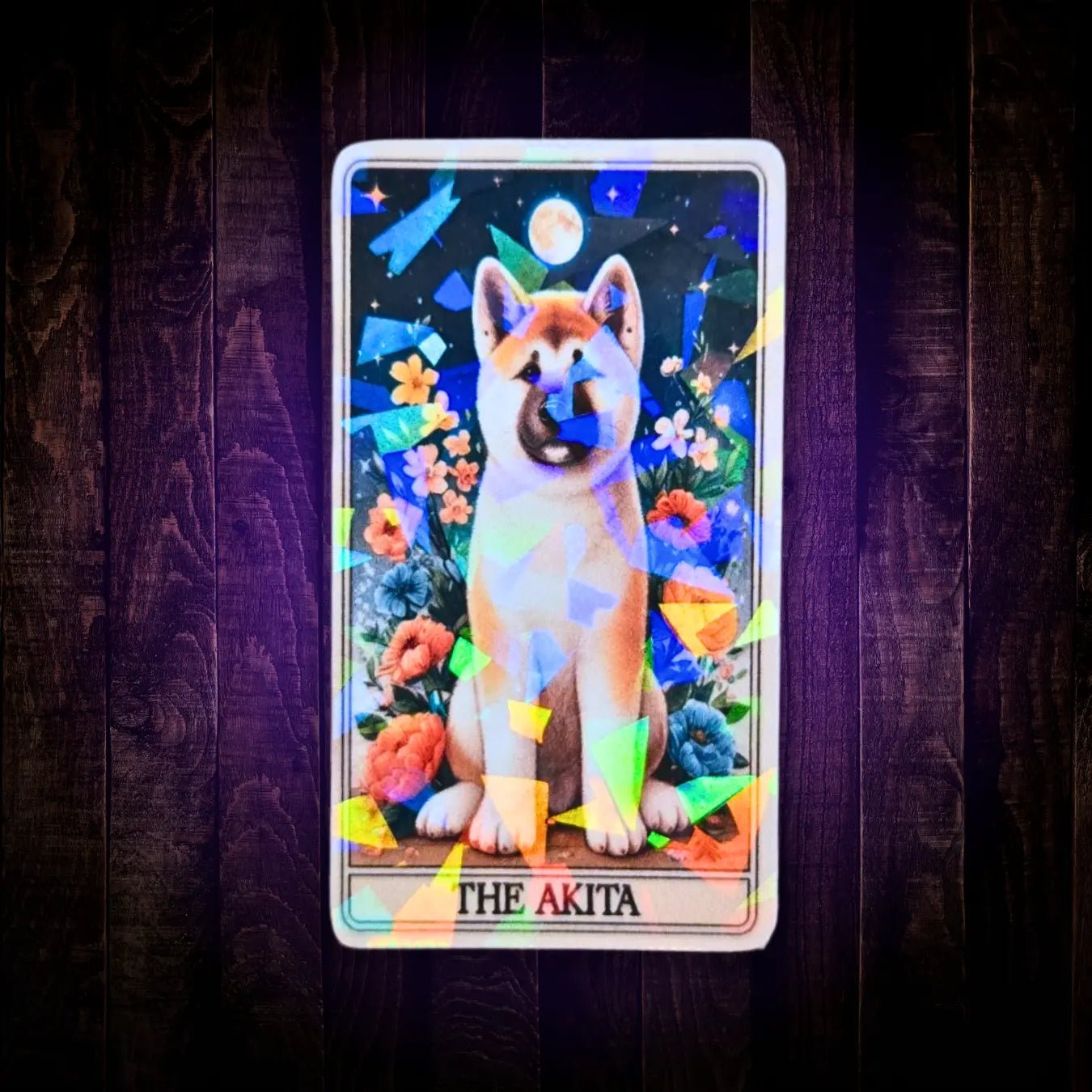 The Akita - Sticker - Holographic Sticker | The TabbyLoaf