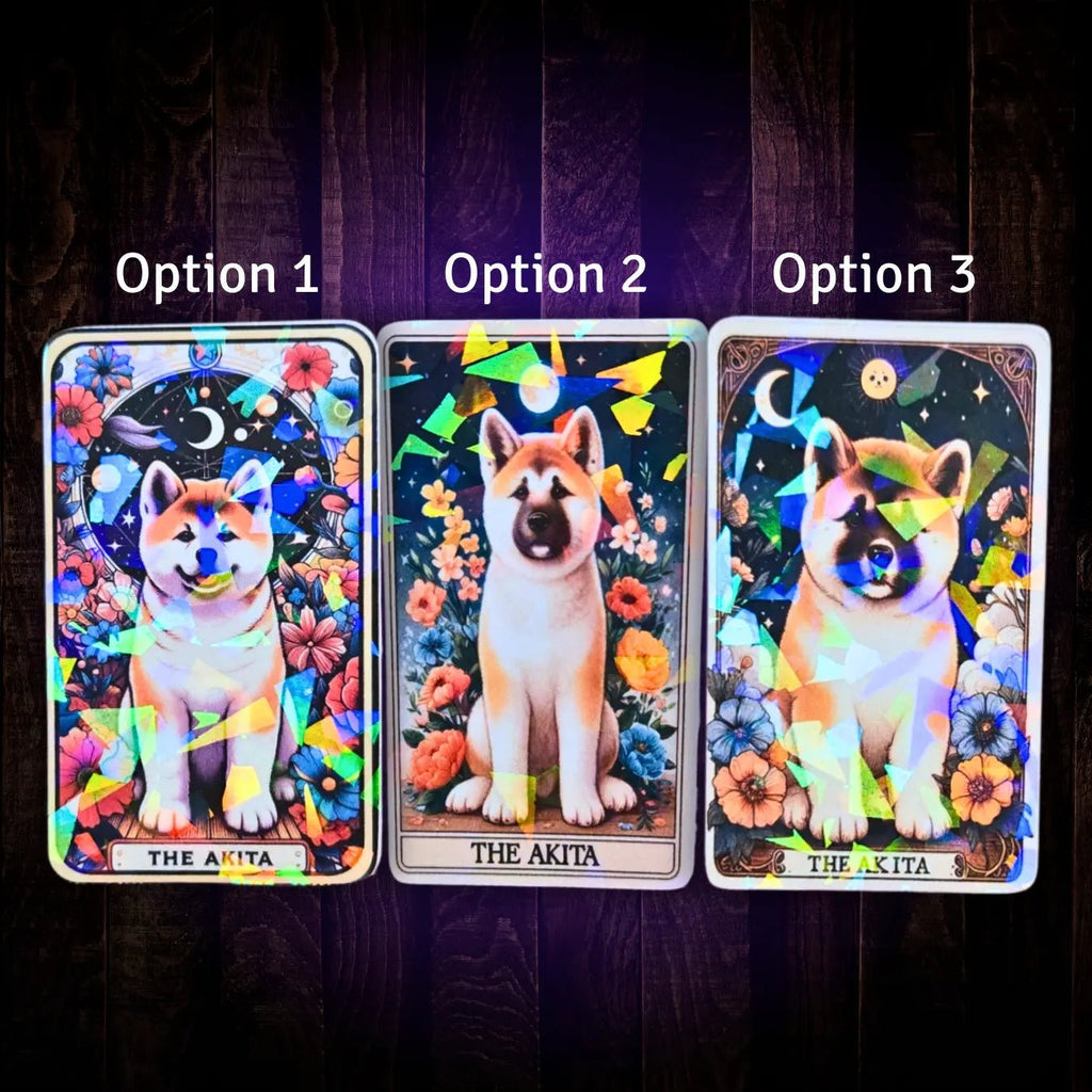 The Akita - Sticker - Holographic Sticker | The TabbyLoaf